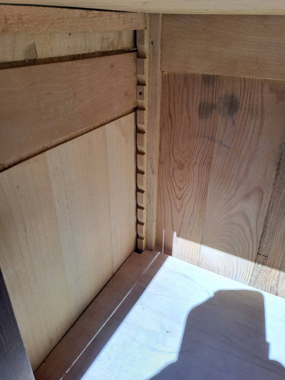 Art Deco 3-door glass bookcase