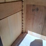 Art Deco 3-door glass bookcase