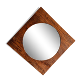 Miroir bois teck - 70x70cm