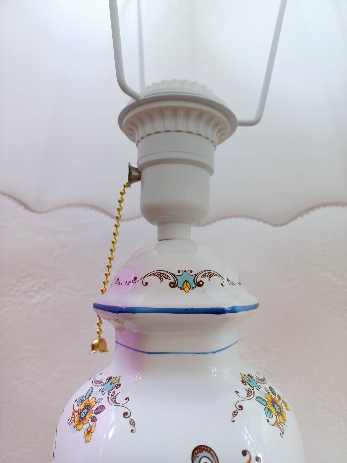 Paire de lampes de table en porcelaine Véritable Revol France