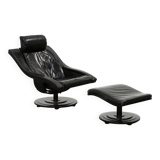 Swivel Lounge Chair and Ottoman by Takashi Okamura for Nelo Möbel Sweden