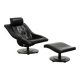 Swivel Lounge Chair and Ottoman by Takashi Okamura for Nelo Möbel Sweden