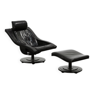 Swivel Lounge Chair and Ottoman by Takashi Okamura for Nelo Möbel Sweden