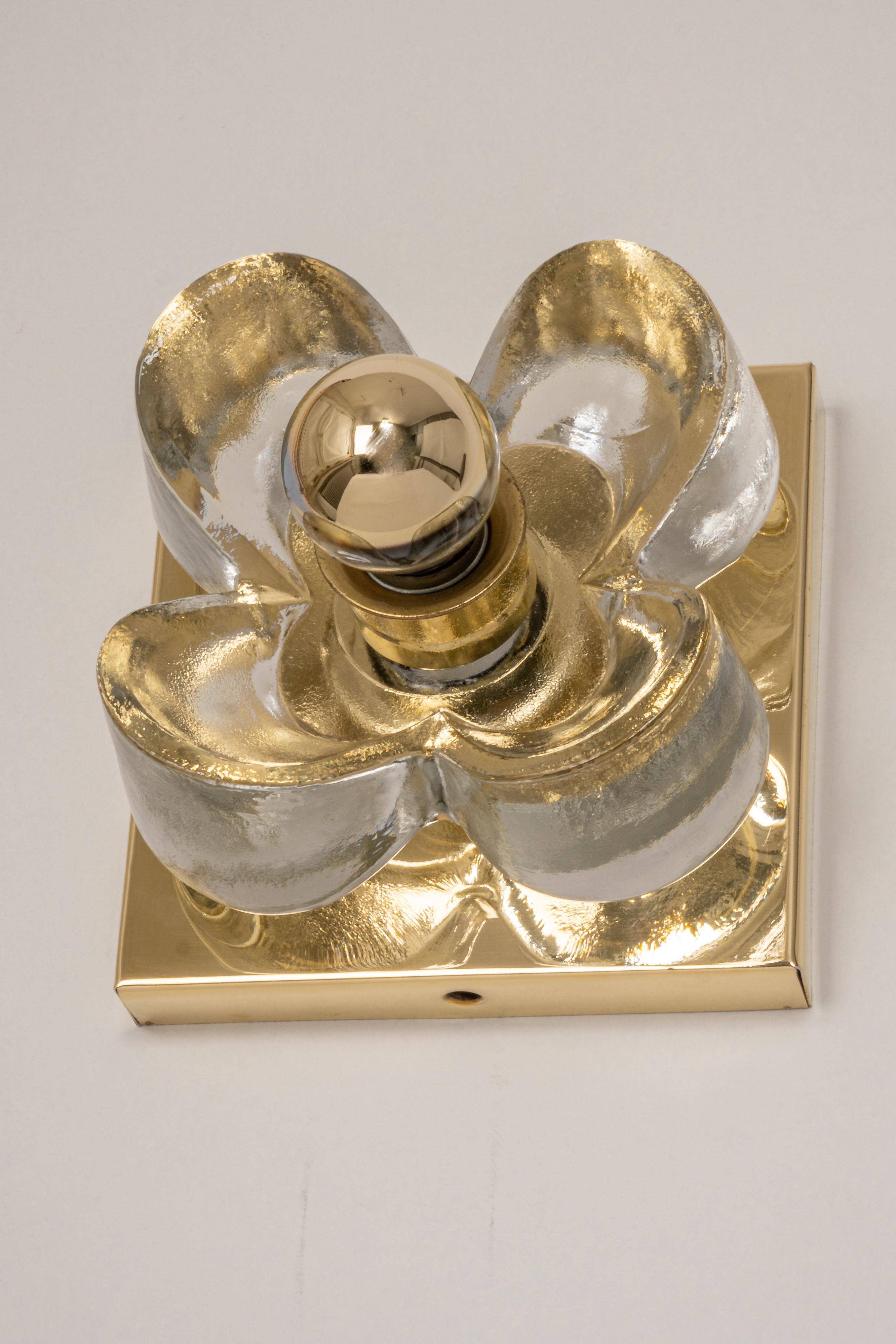 Glass Wall Sconce by Sische, Germany, 1970s