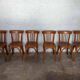 6 antique Fischel bistro chairs