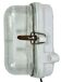 Industrial White Porcelain Wall Light with Ribbed Glass, 1970s