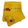 Petite nappe vintage jaune brodée et 12 serviettes