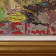 Paysage postimpressionniste - Huile sur toile