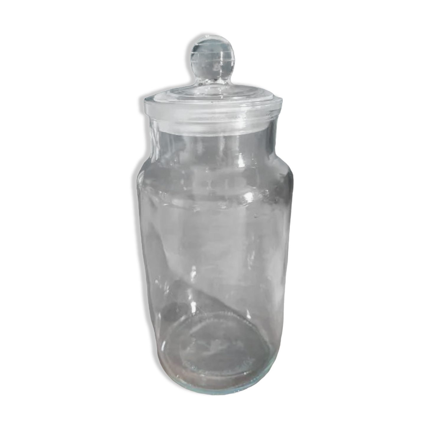Cotton jar glass Ravenhead with cap