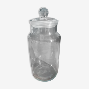 Cotton jar glass Ravenhead with cap