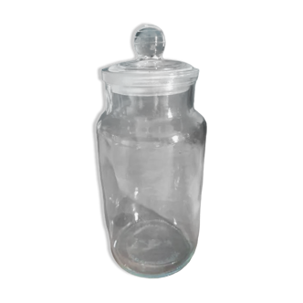 Cotton jar glass Ravenhead with cap