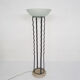 Italian floor light in iron, stone and glass