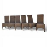 6 Lloyd Loom chairs, 20th century