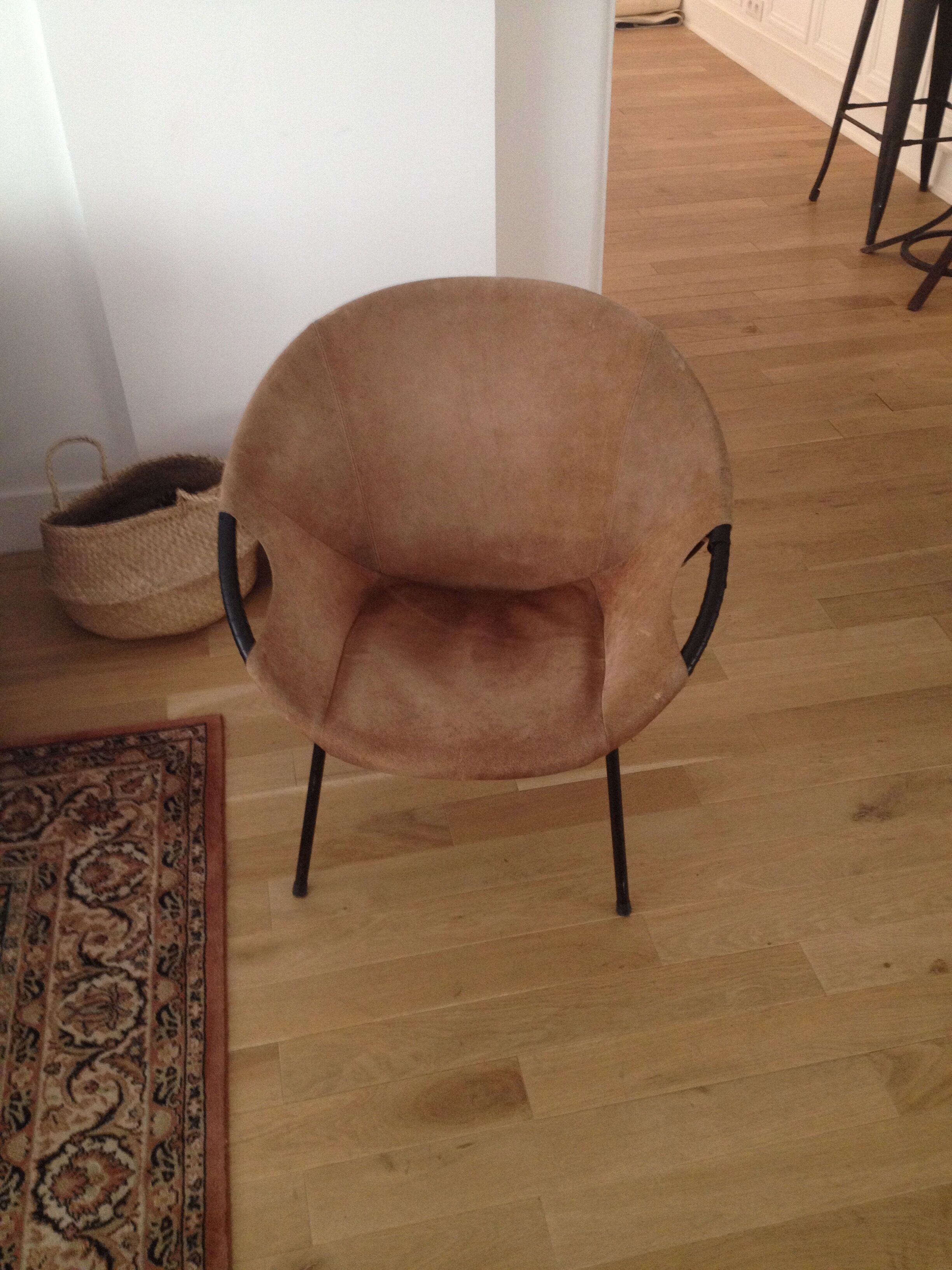 Fauteuil en daim de Lusch Erzeugnis