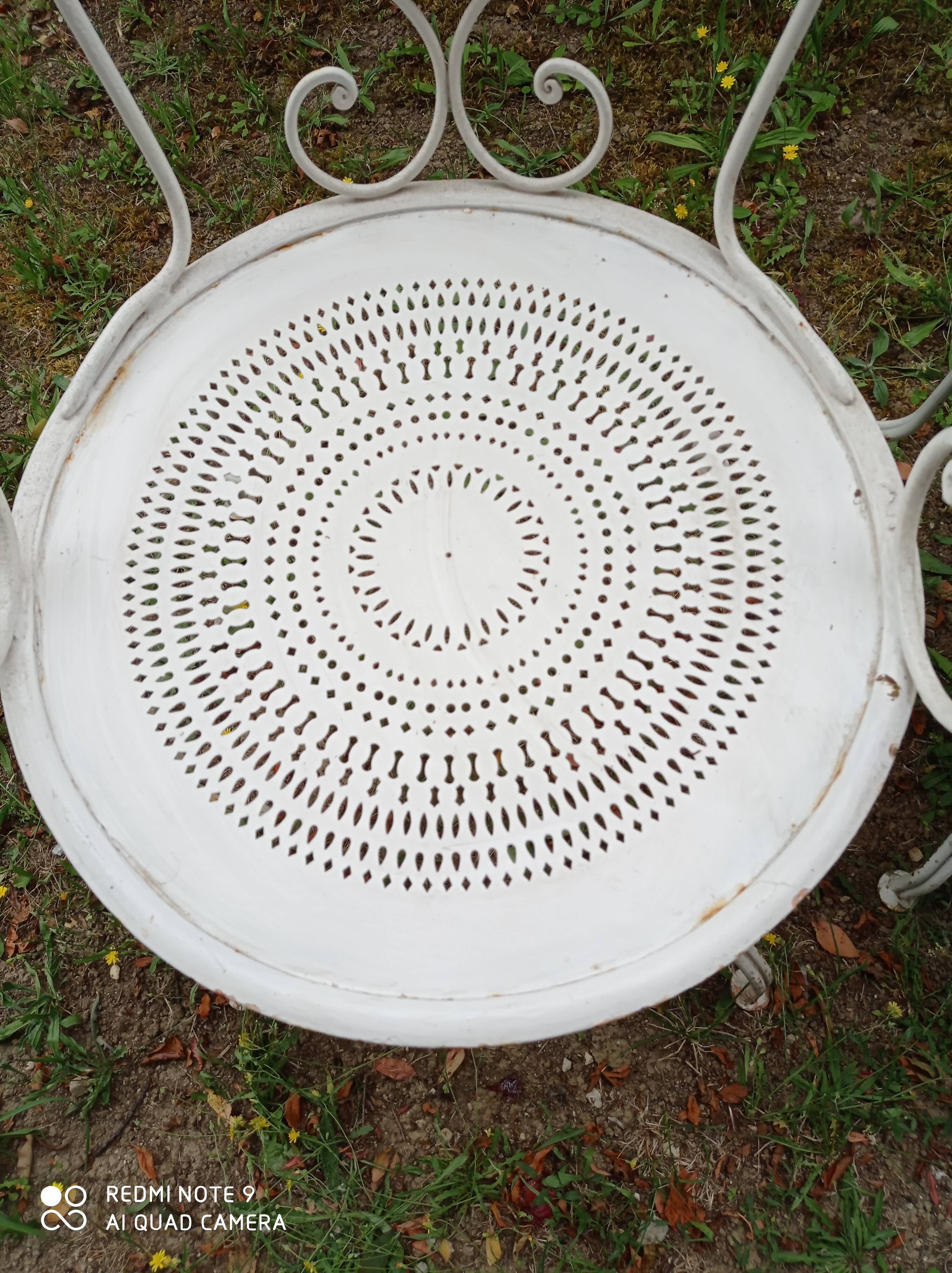 Wrought iron garden set