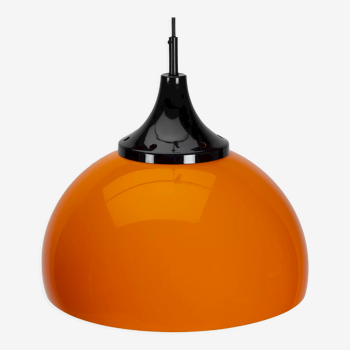 Orange space age pendant lamp