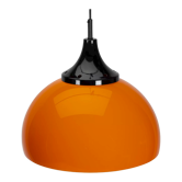 Orange space age pendant lamp