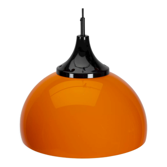 Orange space age pendant lamp