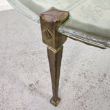 Brutalist vintage coffee table, 80s