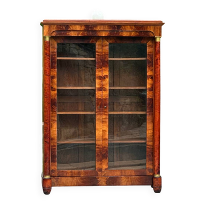 Vitrine /Bibliothèque en Acajou de style Empire Époque XIX eme siecle