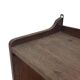 Art Deco wooden wall shelve rack bookshelf in dark wood minimalist