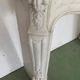 Louis XV style fireplace in white Carrara marble 19th century