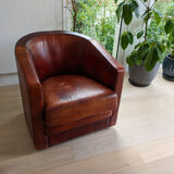 Fauteuil club cuir