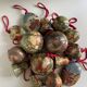 Ensemble de 15 décorations de Noël en papier mâché vintage