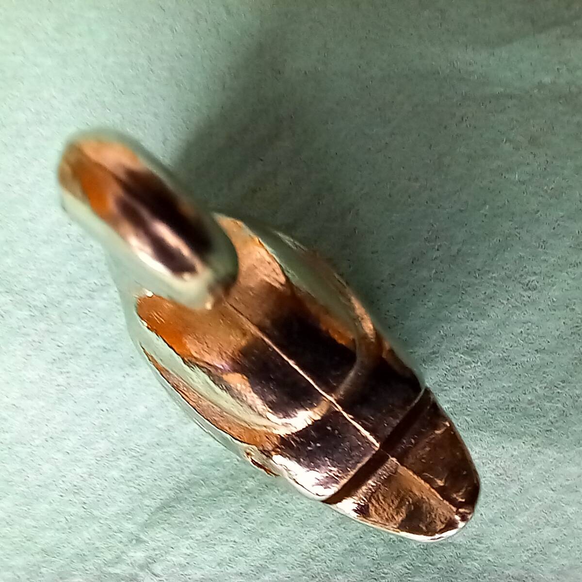 6 small swan metal name tags