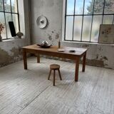 Farmhouse table in elm and pine 2m