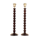 Pair of wooden lamp bases