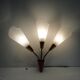 Rare vintage flexible 3-light applique.