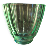 Glass-sided vase signed Daum Nancy 1950