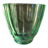 Glass-sided vase signed Daum Nancy 1950