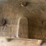 Solid oak tripod stool