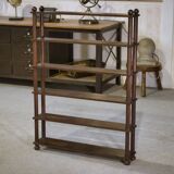 Beech shelf with ball feet, 1960s