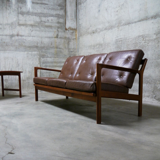 Mid-Century Swedish Rosewood 3-Seater Sofa by Karl Erik Ekselius for JOC Vetlanda, 1960s
