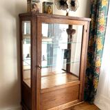 Antique oak window foot mustache
