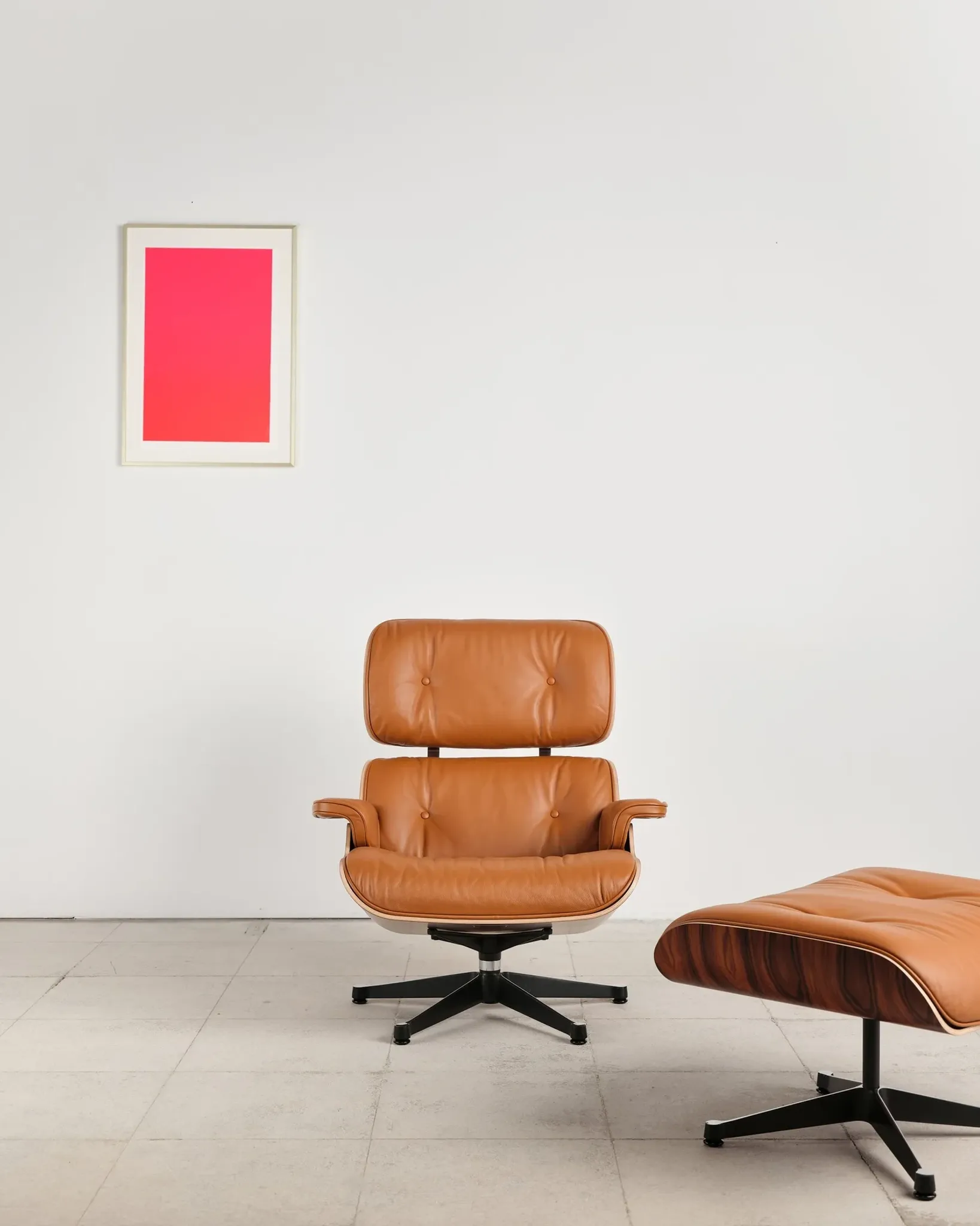 Lounge Chair and ottoman in rosewood by Charles & Ray Eames, Vitra