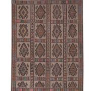 Tapis vintage turc de Oushak, tissé à la main 161x226 cm