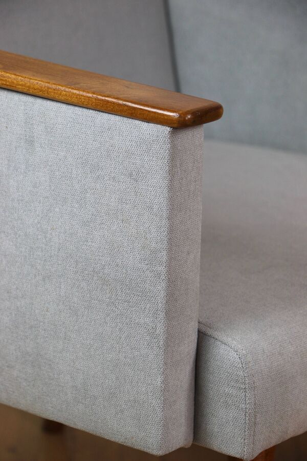 Fauteuil loft Art Déco vintage - ciel bleu