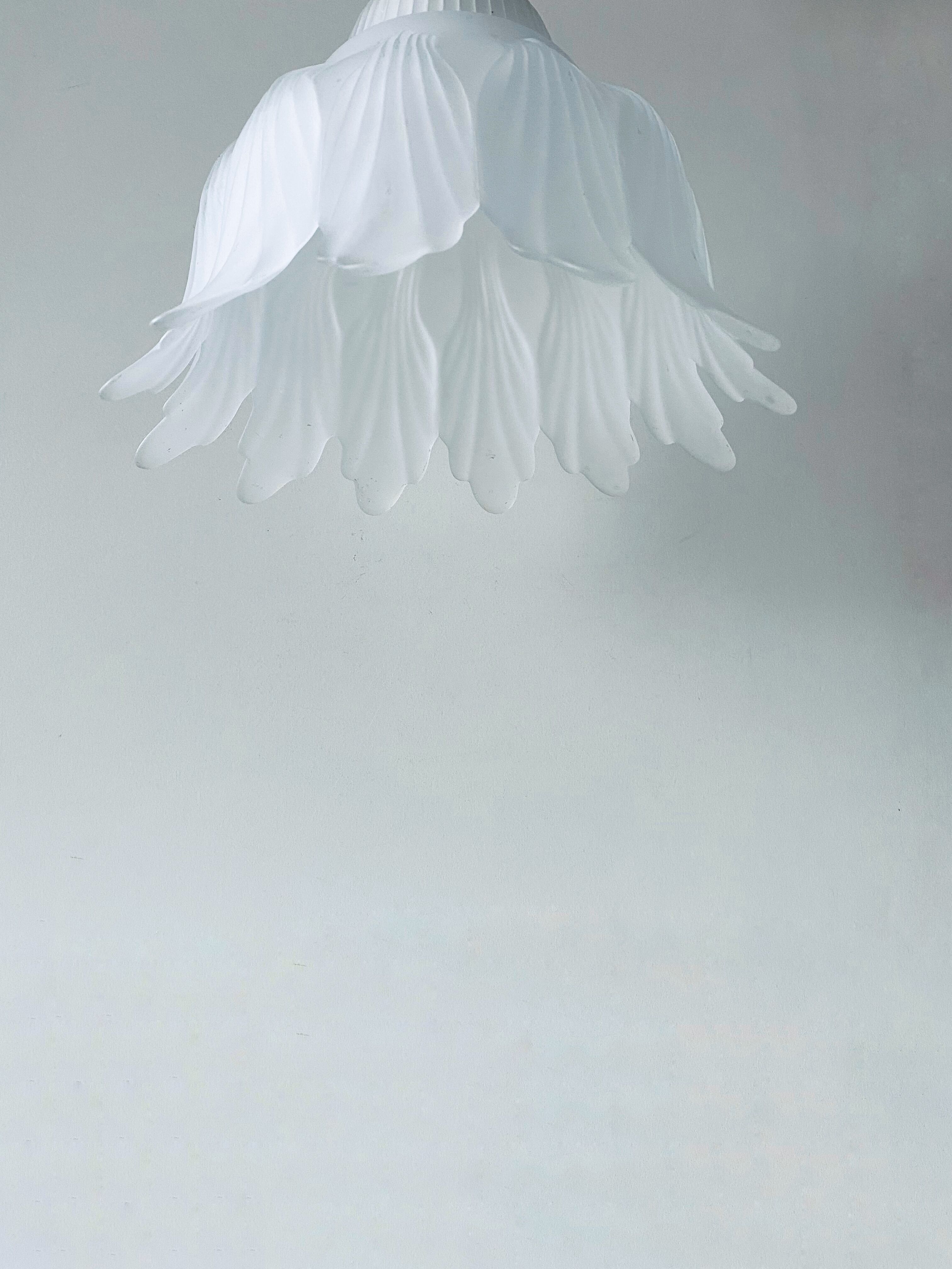 Glass vegetable hanging lamp