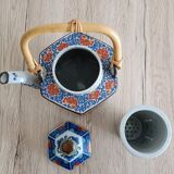 Japanese teapot with candle stove and filter