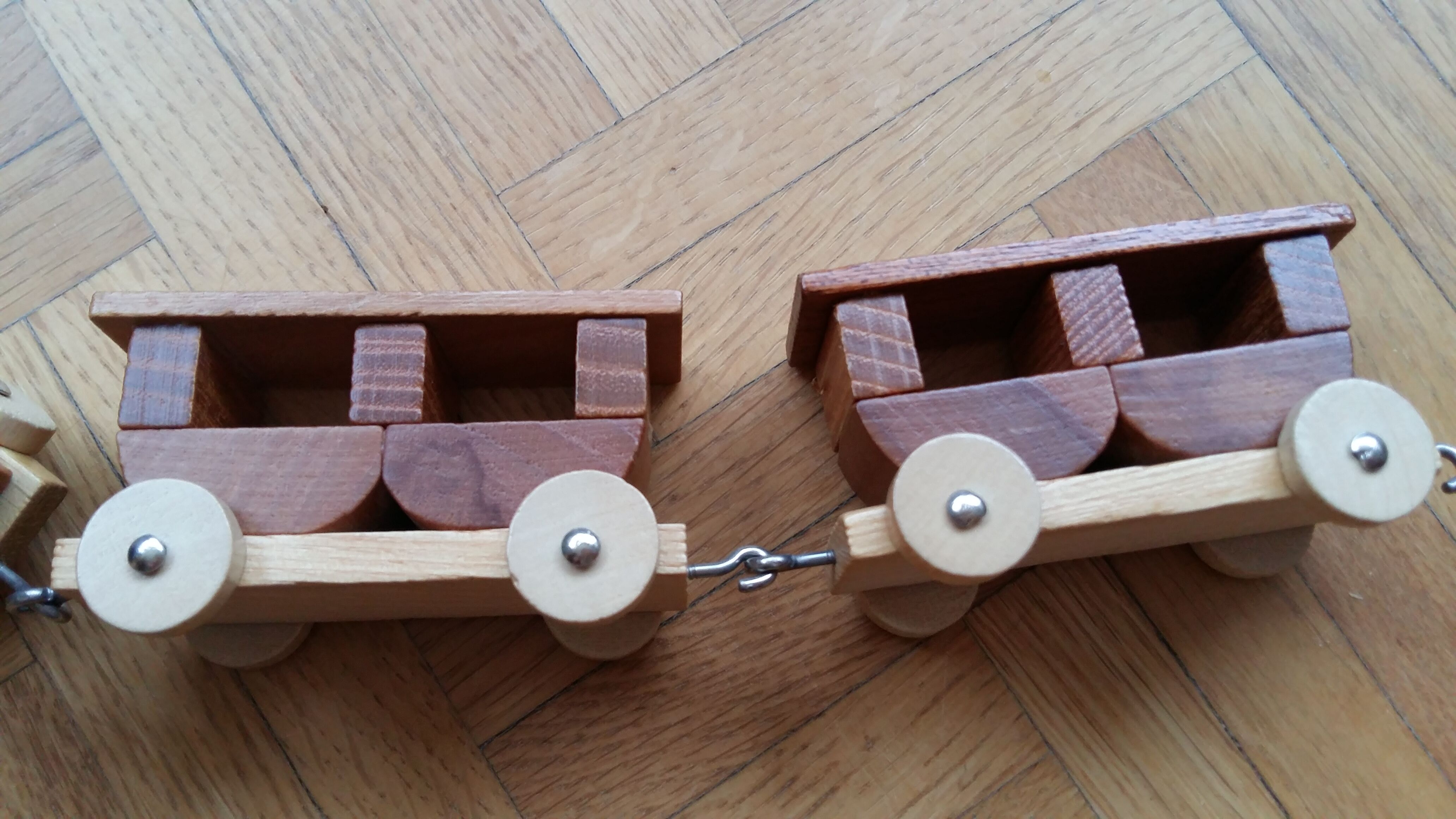 Miniature holzkuns loquai wooden train set