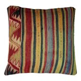Vintage turkish kilim cushion cover , 40 x 40