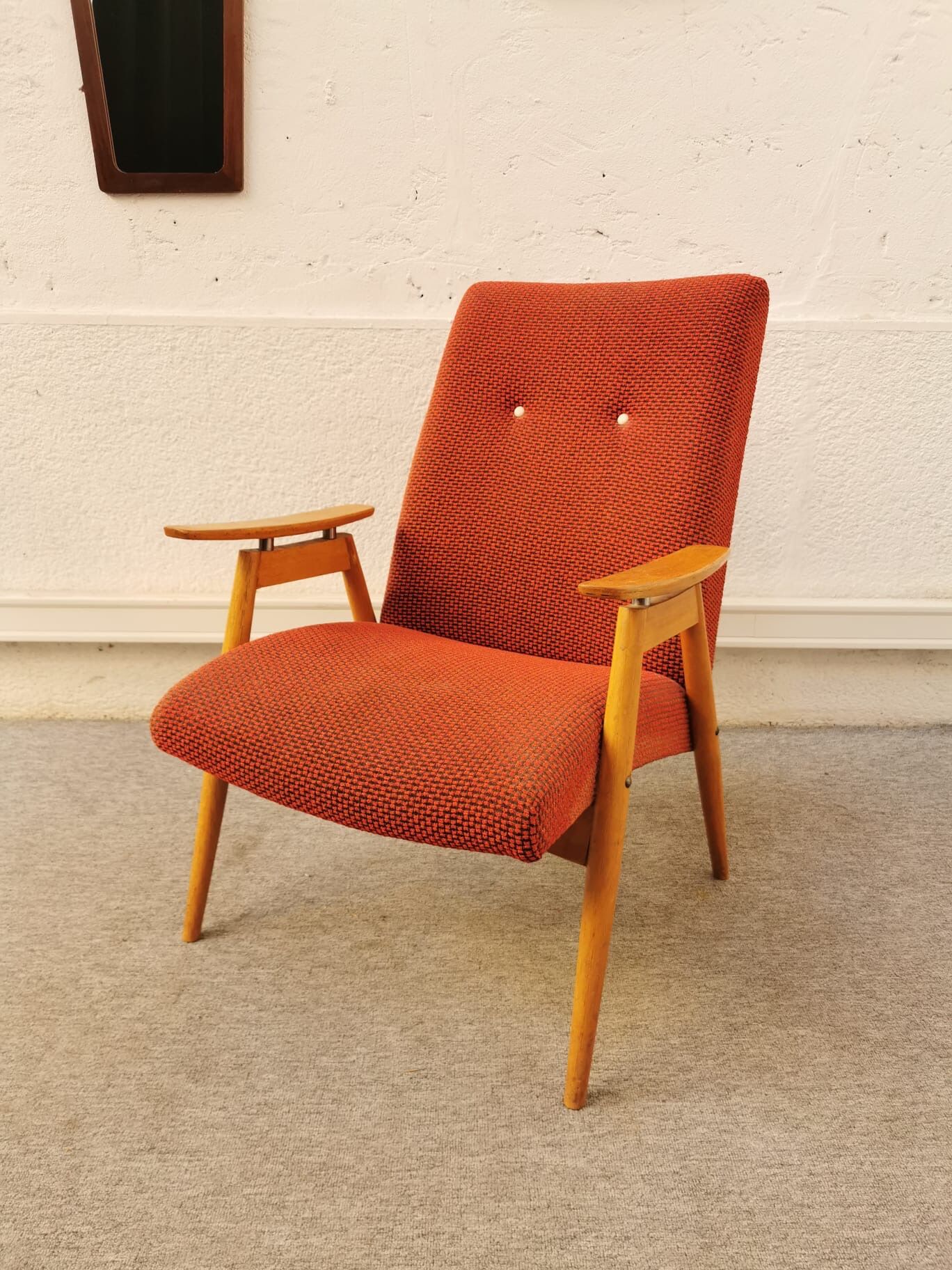 Vintage red armchair