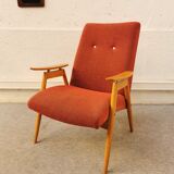 Vintage red armchair