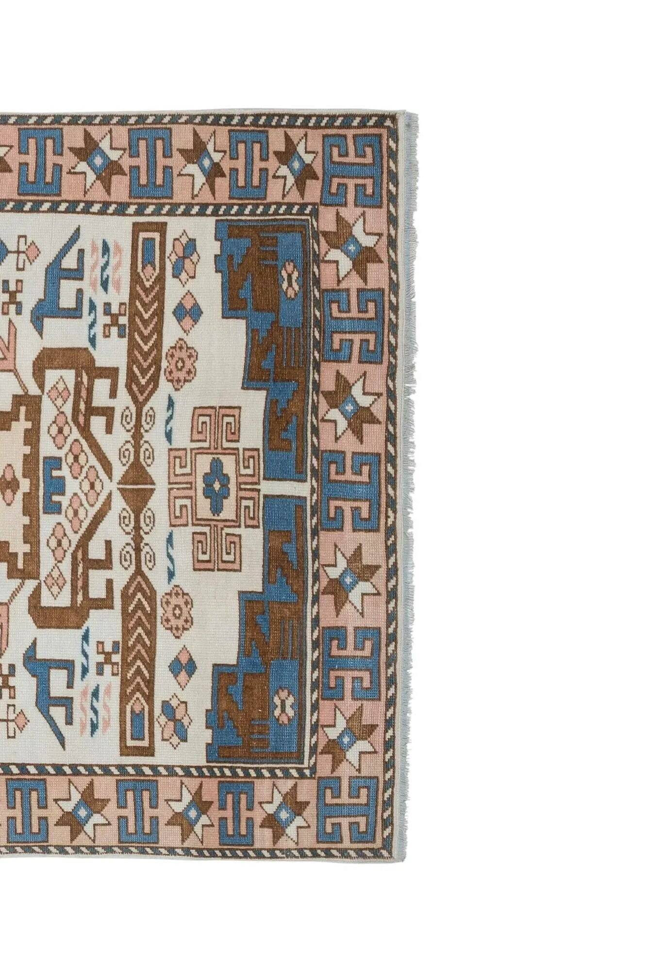 Vintage handmade Turkish rug 105x183 cm