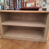 Late 19th century counter in patinated oak