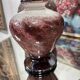 Blown glass round vase, signed Jean-Claude Novaro.